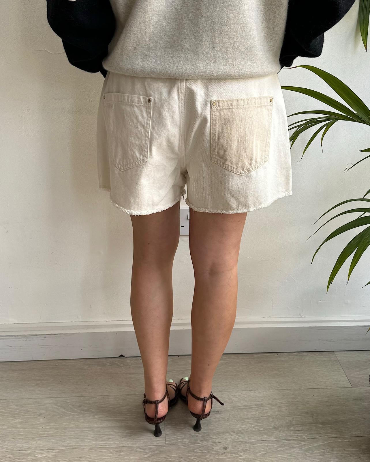 SALE Cream Shorts ~ Size L