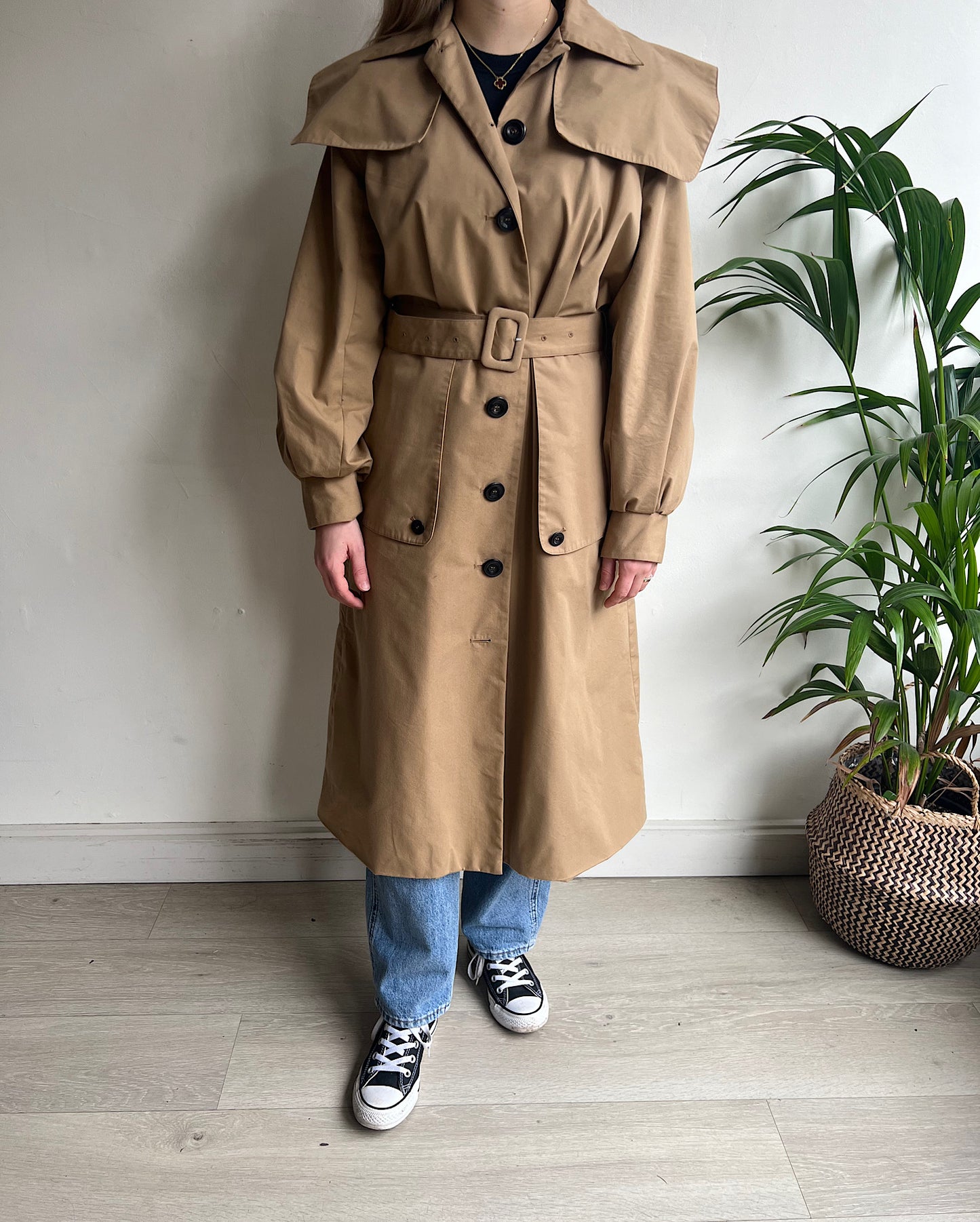 Tan Trench Coat ~ Size M