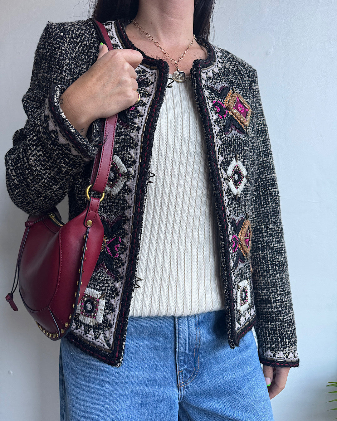Bazaar Deluxe Cropped Jacket ~ Size 12